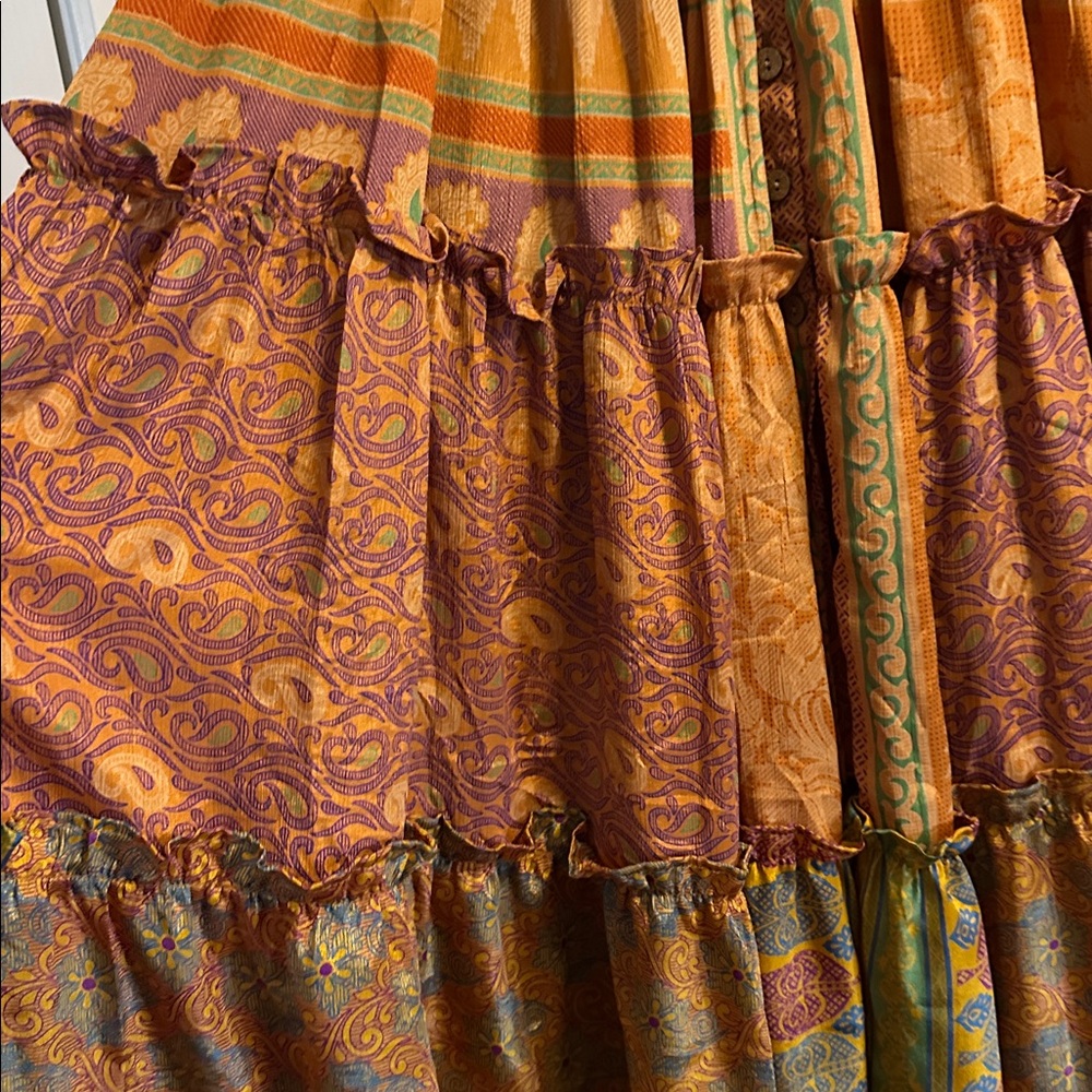 KANTHA MONARCH MAXI SKIRT OOAK - Picture 3 of 6